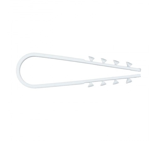 Дюбель-хомут для круглого кабеля  (5-10мм) белый (100шт.) EKF PROxima  plc-ncc-5x10w  EKF