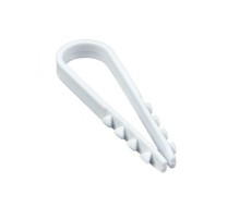 Дюбель-хомут для круглого кабеля  (5-10мм) белый (100шт.) EKF PROxima  plc-ncc-5x10w  EKF