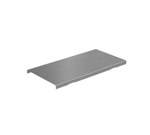 Крышка на верт. Т-ответвитель переходник 100-50 мм с разворотом трассы на 90 гр. "ПЛЮС" (нижняя часть меньше исходной)  KTDPSplus90-100-50   КМ-проф