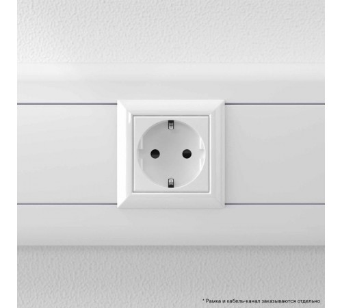 Розетка "Белое облако", 2P+E, с з/ш, "Avanti", 2 мод.  4400002  DKC