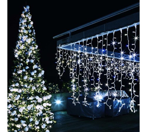 Светодиодная гирлянда ARD-EDGE-PRO-4000x600-WHITE-128LED-FLASH WHITE (230V, 8W)  026028  Arlight