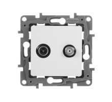 Etika Белый Розетка TV/SAT 2-х кабельная  672257  Legrand