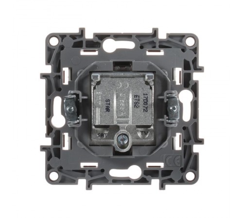 Etika Белый Розетка TV/SAT 2-х кабельная  672257  Legrand