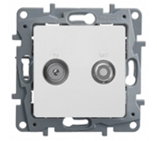 Etika Белый Розетка TV/SAT 2-х кабельная  672257  Legrand