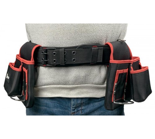 Сумка-пояс двухсекционная усиленная с двухшпеньковым ремнем С-12 Master  c-12  EKF
