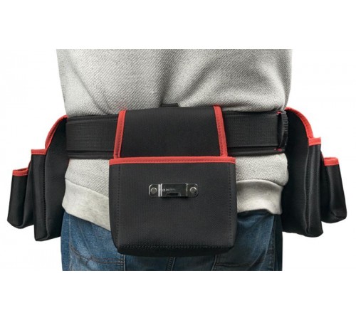 Сумка-пояс двухсекционная усиленная с двухшпеньковым ремнем С-12 Master  c-12  EKF