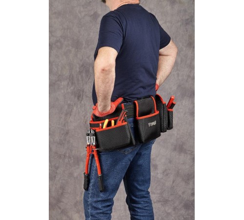 Сумка-пояс двухсекционная усиленная с двухшпеньковым ремнем С-12 Master  c-12  EKF