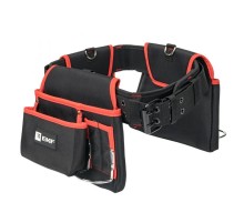 Сумка-пояс двухсекционная усиленная с двухшпеньковым ремнем С-12 Master  c-12  EKF