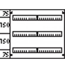 Пластрон с прорезями 2ряда/3 рейки-150мм AS223  ABB