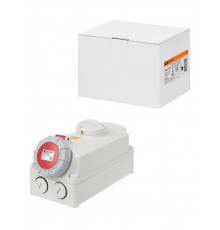 Розетка настенная, с выключателем и блокировкой IP67 63А 3Р+РЕ 380В  SQ0611-0069  TDM