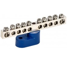 Шина N "ноль" на одном угловом изоляторе Ni ШНИ-6х9-10-У1-С  YNN10-10-C1-K07-N  IEK