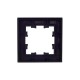 BRITE Рамка 1-ая РУ-1-1-БрЧ металл черный  BR-M12-M-K02  IEK