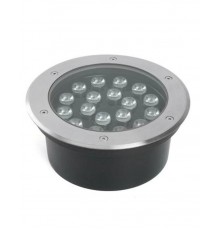 Светильник тротуарный 20W, AC/DC12V, 3000К, D200*H90mm, внутренний диаметр: 170mm, IP67, SP2804  48348  FERON