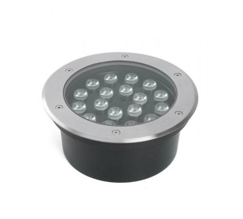 Светильник тротуарный 20W, AC/DC12V, 4000К, D200*H90mm, внутренний диаметр: 170mm, IP67, SP2804  48454  FERON