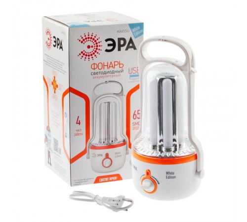 Фонарь кемпинговый 65хLED аккумулятор 4V4Ah 220В/12В KA65SU  Б0026985  ЭРА