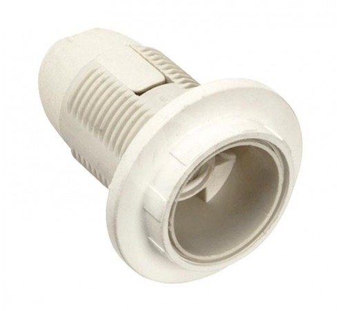 Патрон с кольцом пластик Е14 белый, индивидуальный пакет, Ппл14-02-К12  EPP21-02-02-K01  IEK