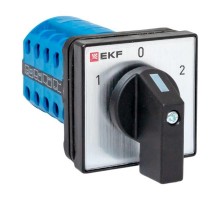 Переключатель кулачковый ПК-1-24 10А 4P "1-0-2" IP65  pk-1-24-10-65  EKF