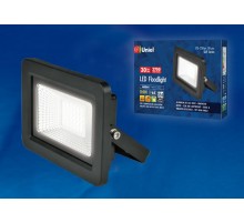 Прожектор светодиодный ULF-F19-30W/4000K IP65 175-250В BLACK 30вт, 4000К, черный  UL-00005152  Uniel