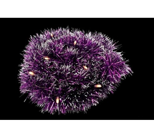 Гирлянда "мишура фиолетовая" 20 диодов , CL80 (CL120)   2м, IP20  26889  Feron