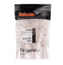 PLEZ-8P8C-UA-C5-100 Разъем легкой оконцовки RJ-45 (8P8C) под витую пару, язычок Arch, категория 5e, универсальный  (100 шт.)  445724  Hyperline