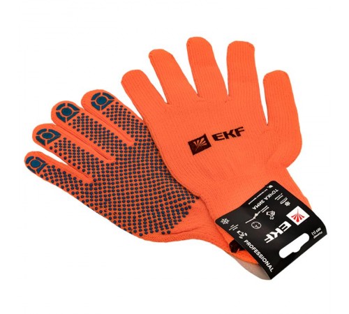 Перчатки рабочие ТОЧКА ЗИМА с ПВХ-покрытием утепленные (7 класс, 10 разм) EKF Professional  pe7ac-10-pro  EKF