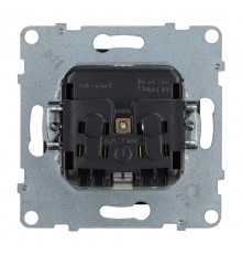 SUNO Силовая розетка 2К+З 16А 250В.Винтовые зажимы. Цвет "Антрацит"  721425  Legrand