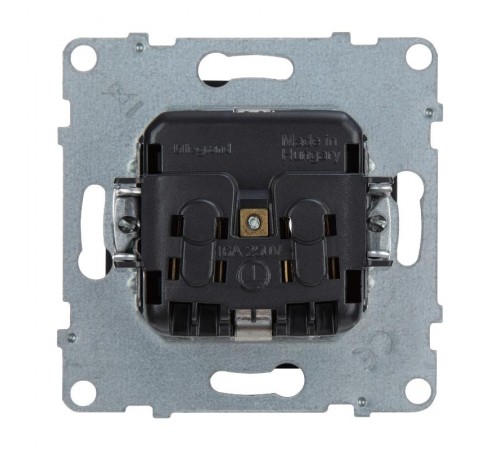 SUNO Силовая розетка 2К+З 16А 250В.Винтовые зажимы. Цвет "Антрацит"  721425  Legrand