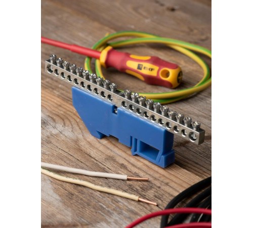 Шина "N" 63.20 (DIN изолятор) никель EKF PROxima  sn1-63-20-d  EKF