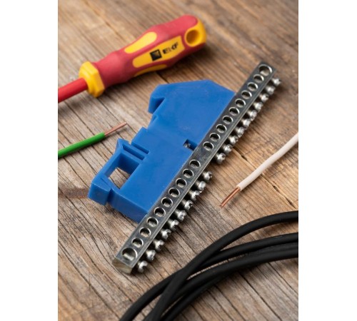 Шина "N" 63.20 (DIN изолятор) никель EKF PROxima  sn1-63-20-d  EKF