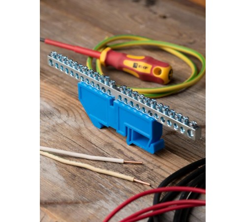 Шина "N" 63.20 (DIN изолятор) никель EKF PROxima  sn1-63-20-d  EKF