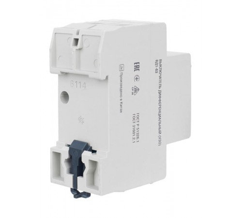 Выключатель дифференциальный (УЗО) ВД1-63 2п 50А 30мА тип AC  MDV15-2-050-030  GENERICA