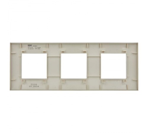 SKANDY Рамка 3-местная SK-F03B бежевый  SK-M32-K10  IEK