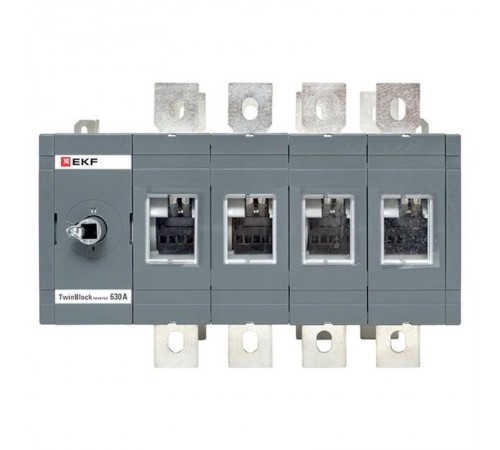 Рубильник 630A 4P реверсивный без рукоятки управления TwinBlock  tb-s-630-4p-rev  EKF