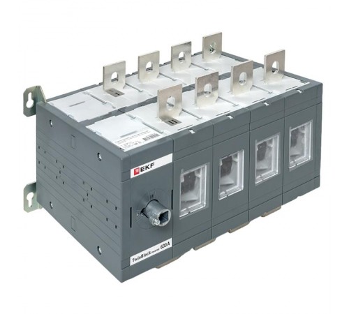 Рубильник 630A 4P реверсивный без рукоятки управления TwinBlock  tb-s-630-4p-rev  EKF
