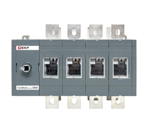 Рубильник 630A 4P реверсивный без рукоятки управления TwinBlock  tb-s-630-4p-rev  EKF