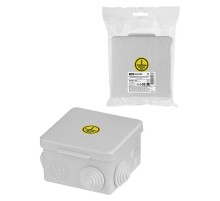 Коробка уравнивания потенциалов (КУП) ОП 80х80х50 мм, шина 6х9, 6 групп, IP54, инд. штрихкод,  SQ1401-1362  TDM