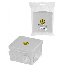 Коробка уравнивания потенциалов (КУП) ОП 80х80х50 мм, шина 6х9, 6 групп, IP54, инд. штрихкод,  SQ1401-1362  TDM