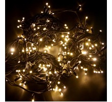 Гирлянда Нить (дюраплей) 20м, с эффектом мерцания, черный каучук, 230В, цвет Тёплый белый  315-176  NEON-NIGHT