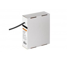 Термоусаживаемая трубка ТУТнг 6/3 черная в коробке (10 м/упак)   SQ0518-0413  TDM