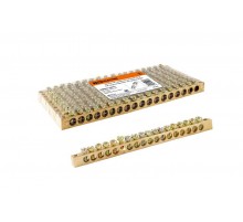 Шина "N" нулевая 8x12мм 18/2 (18 групп/крепеж по краям)   SQ0801-0072  TDM