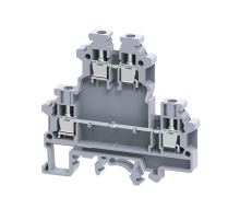 Клемма двухярусные винтовая OptiClip CDL-4-2L-I-серый  289803  КЭАЗ