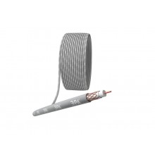 ЭРА Кабель коаксиальный RG-6U, 75 Ом, Cu/(оплётка Cu 64%), нг(А)HF, цвет серый, бухта 100 м (4/80)   Б0044606  ЭРА