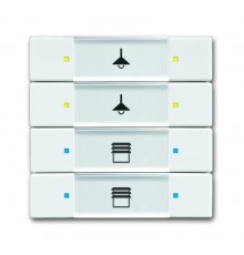 6127/02-84-500 Сенсор 4/8-кл. многофункциональный, альпийский белый  6117-0-0235  2CKA006117A0235  ABB