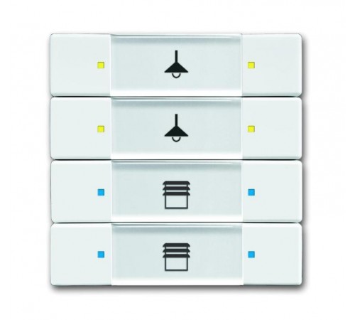 6127/02-84-500 Сенсор 4/8-кл. многофункциональный, альпийский белый  6117-0-0235  2CKA006117A0235  ABB