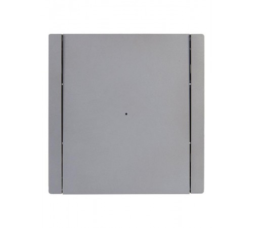 FORTE&PIANO Выключатель 1-клавишный с индикацией 10А FP502 сталь  FP-V10-1-10-1-K46  IEK