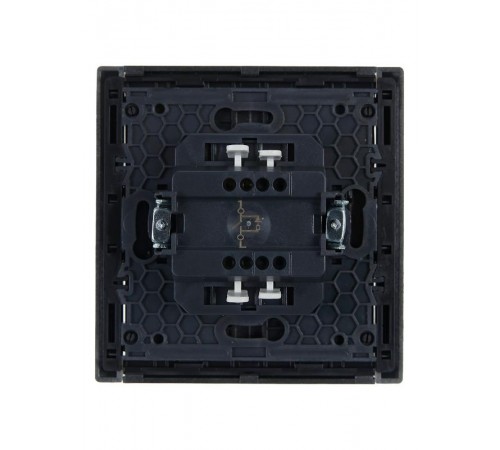 FORTE&PIANO Выключатель 1-клавишный с индикацией 10А FP502 сталь  FP-V10-1-10-1-K46  IEK