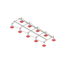 Опорная конструкция для установки оборудования TECHNORAPTOR FOOT 1500х5000  KM-TR-F-SSEI-1500-5000  КМ - профиль