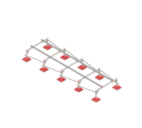 Опорная конструкция для установки оборудования TECHNORAPTOR FOOT 1500х5000  KM-TR-F-SSEI-1500-5000  КМ - профиль