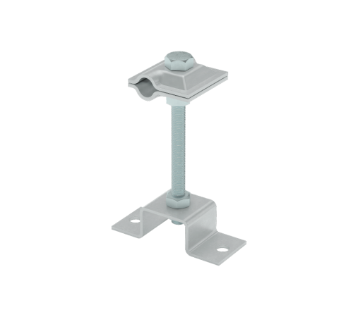 Универсальный соединитель на мостовой опоре для прутка D6-12 мм H80 ZN  USMO-H80-6-12 ZN  КМ - профиль