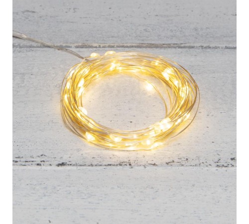 Гирлянда Роса 10 м, 100 LED, USB, теплое белое свечение  315-976  NEON-NIGHT